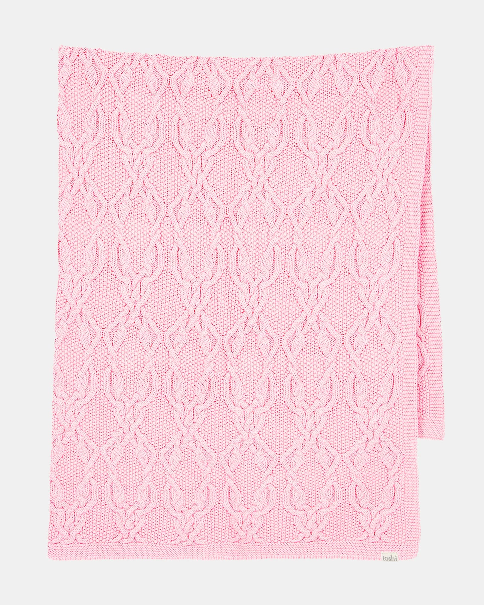 Toshi Organic Blanket | Bowie Misty Rose