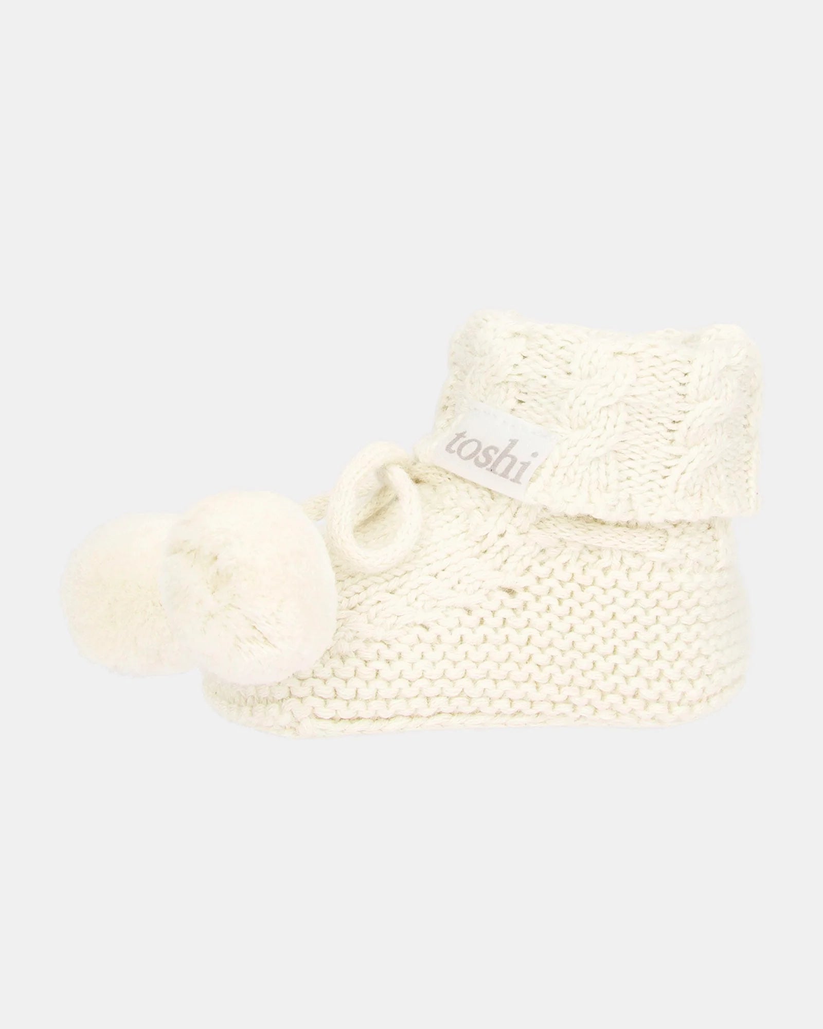 Toshi Organic Booties Yummy | Cream