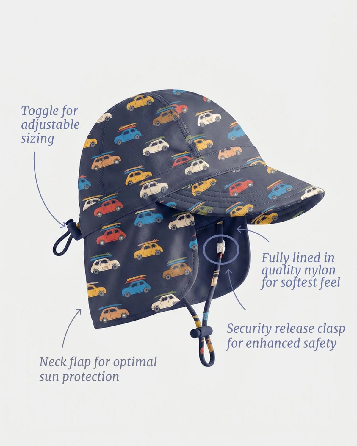 Toshi Swim Flap Cap Pirate Beach | Wave Buggies