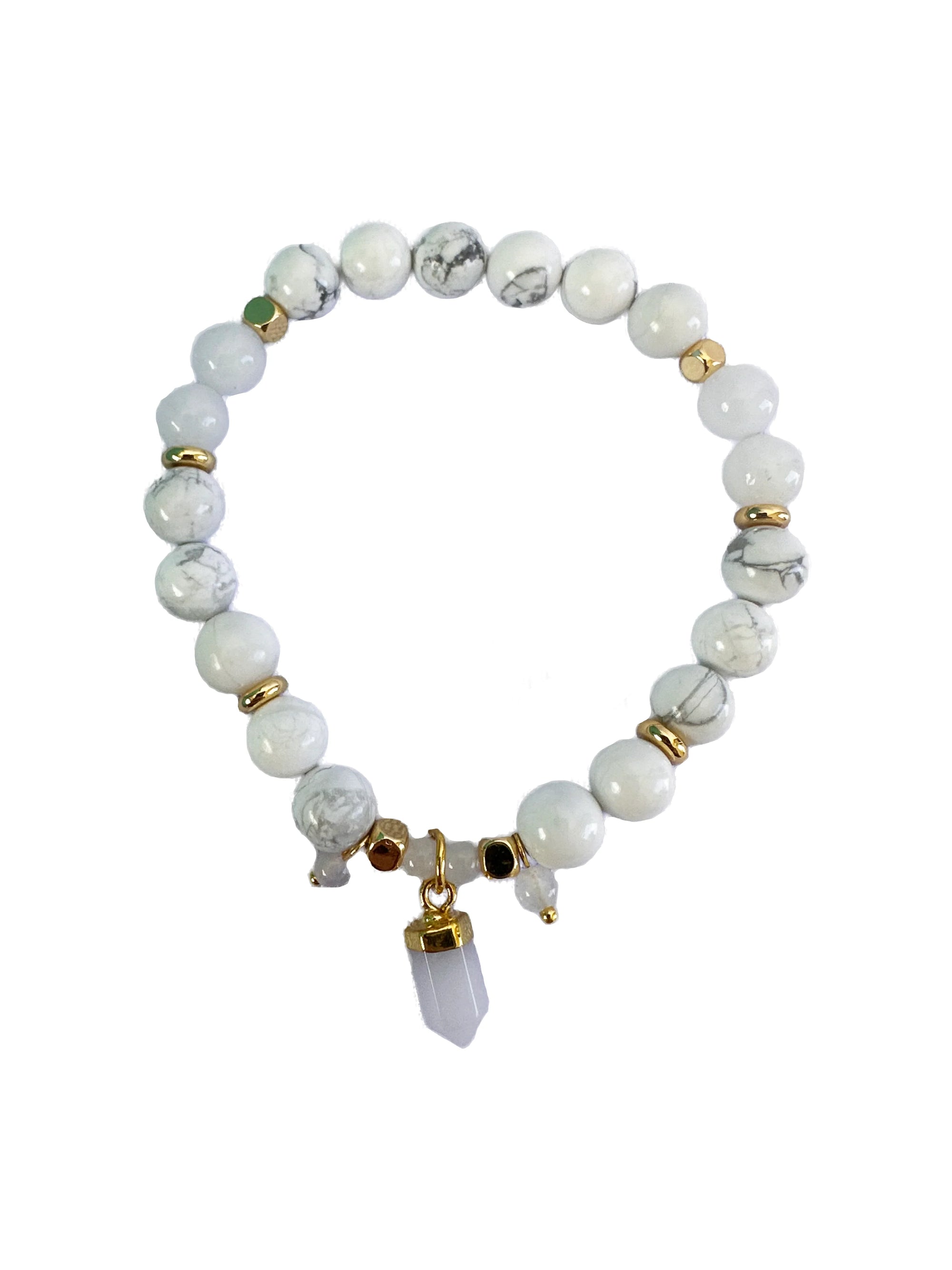 Lisa Pollock Crystal Bracelet | Howlite