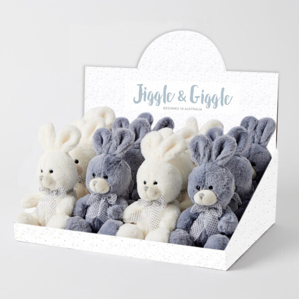 Jiggle & Giggle Plush | Bunny Grey