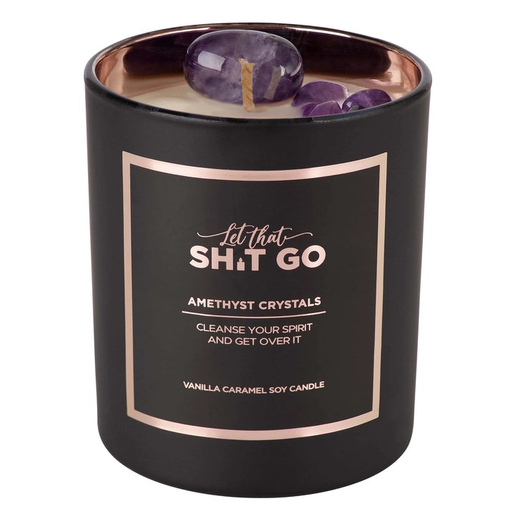 Let That Shit Go Crystal Candle | Vanilla Caramel