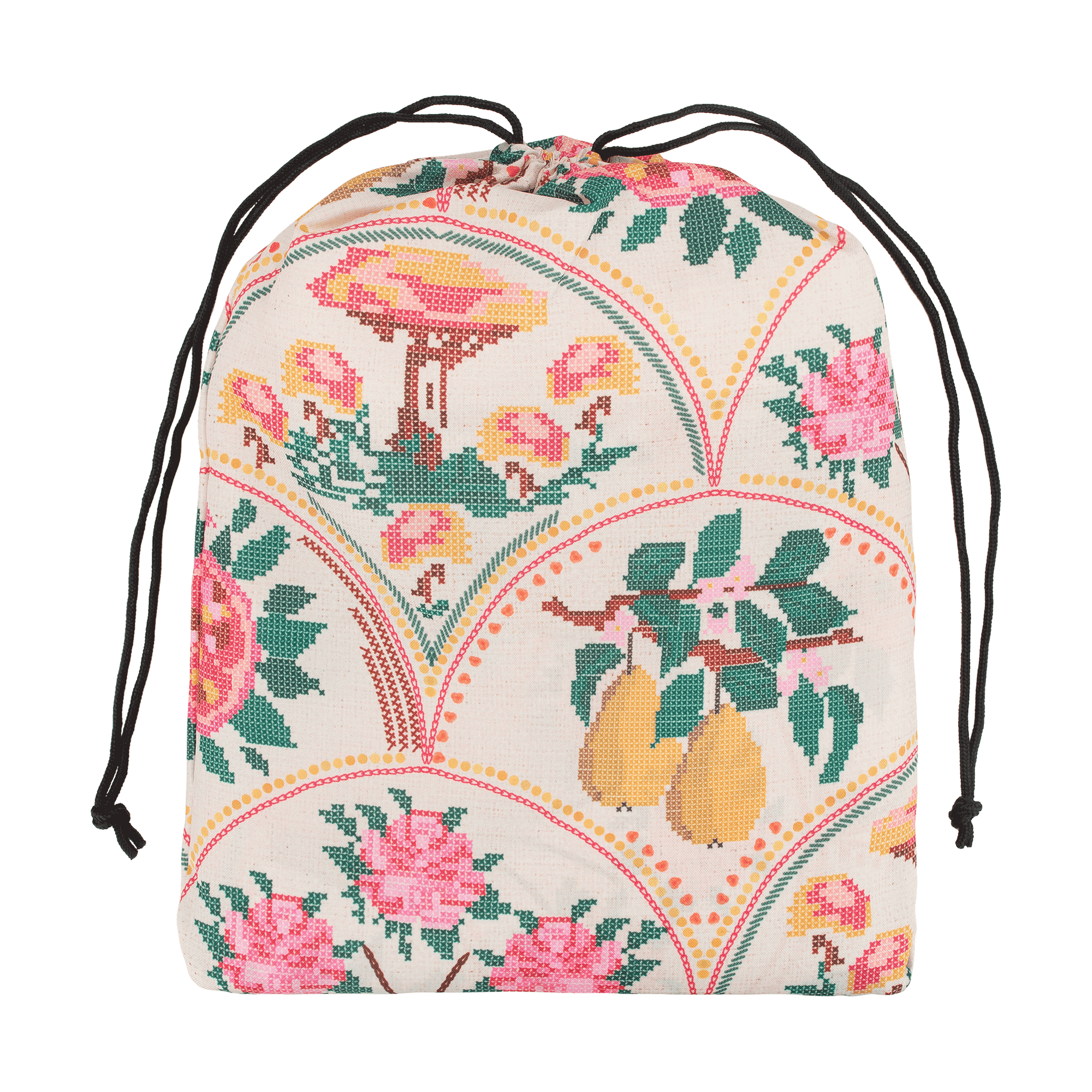 Kollab - Fringed Tablecloth Needlepoint Garden