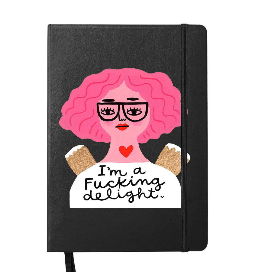 Grumpy Angel Notebook | I'm A Fucking Delight