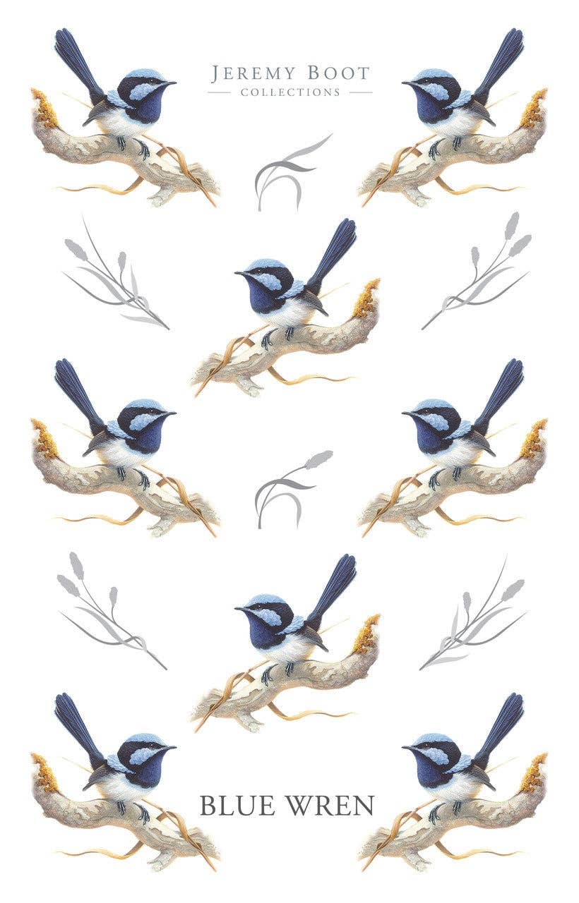 Jeremy Boot Collections Tea Towel | Blue Wren