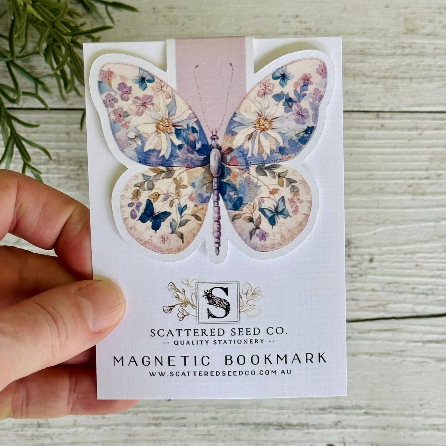 Pastel Butterfly Magnetic Bookmarks