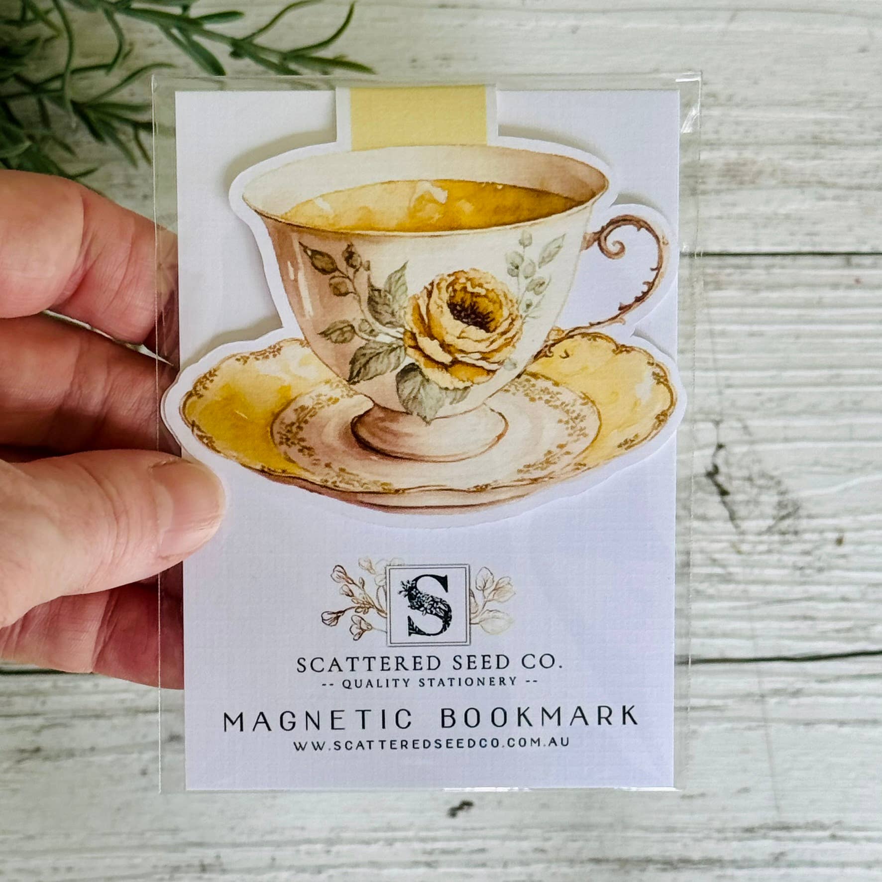 Vintage Teacup Magnetic Bookmarks 4 designs