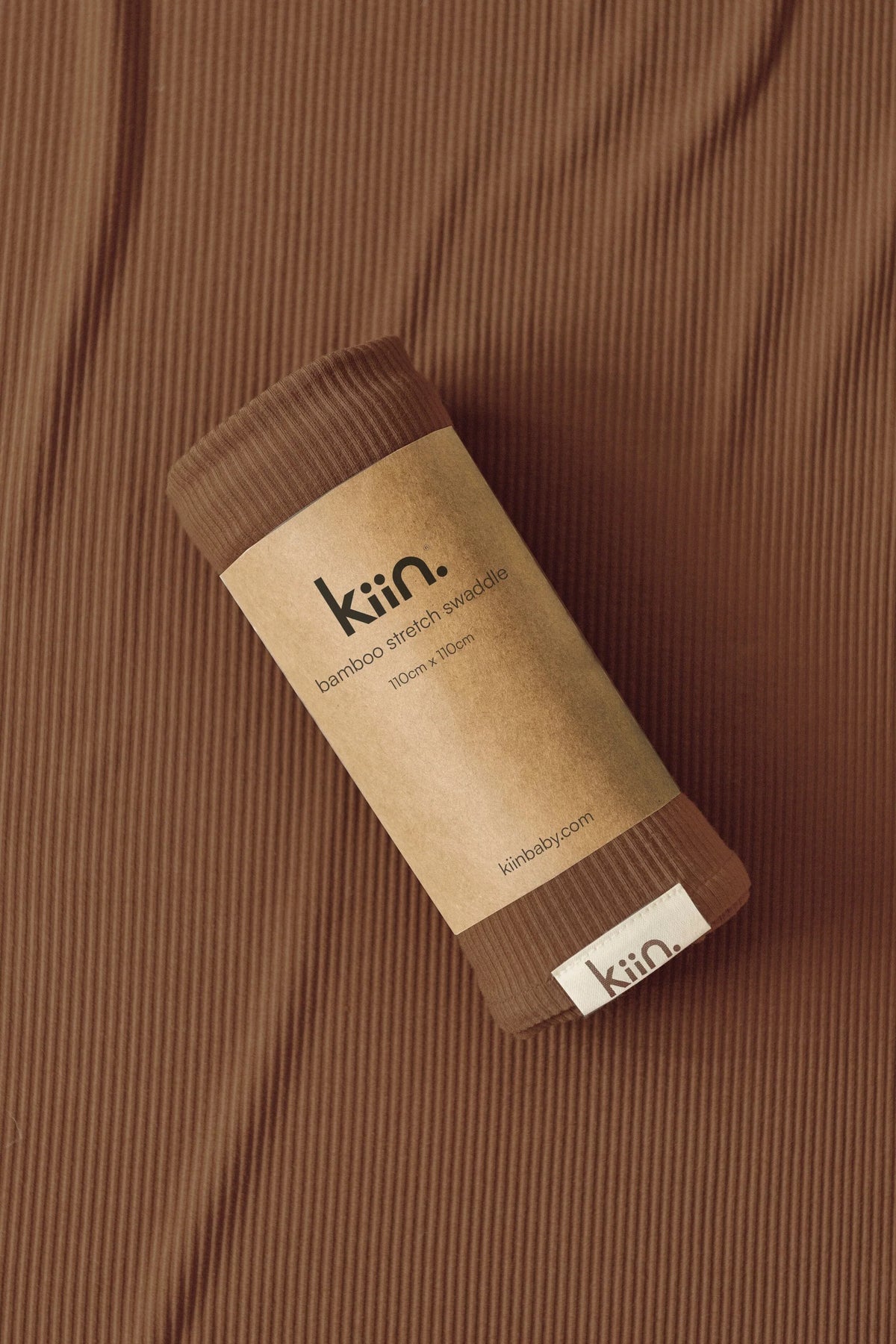 Kiin Baby Bamboo Stretch Swaddle Chocolate