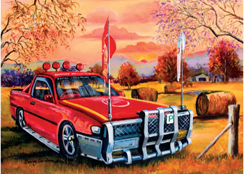 Blue Opal 1000pc Puzzle | Red Ute in the Bush