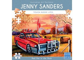 Blue Opal 1000pc Puzzle | Red Ute in the Bush