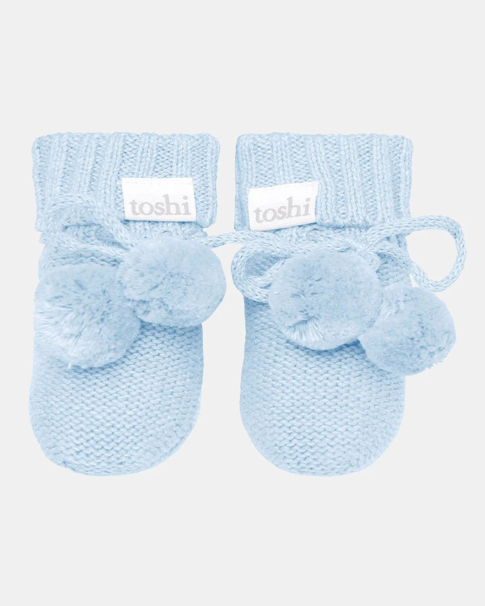 Toshi Organic Booties Marley | Bluebird