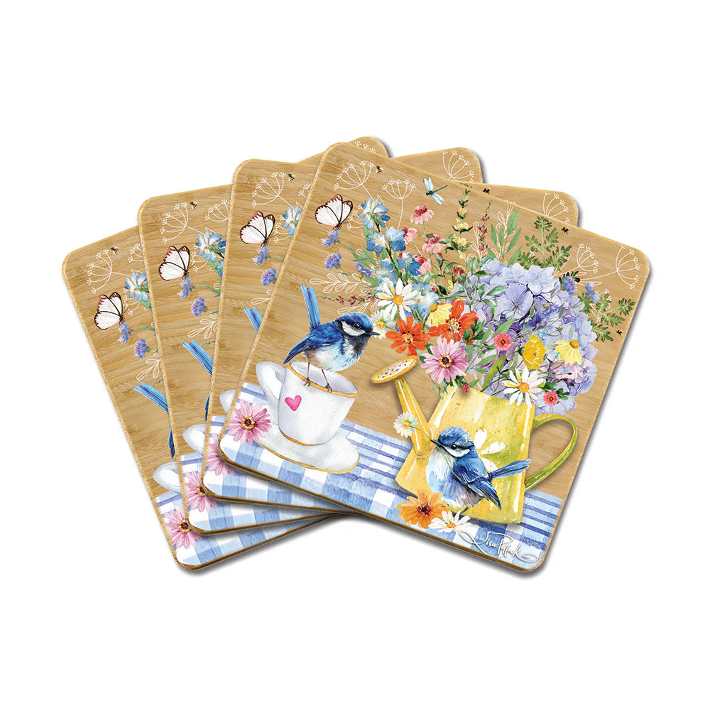 Lisa Pollock Coasters | Teatime Wrens