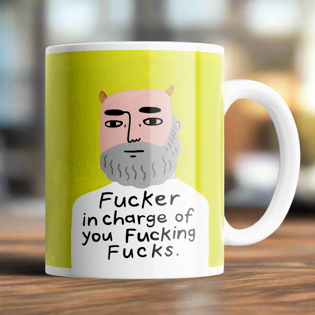 Disrupted Industries - Fucker in Charge Grumpy Bastard Mug