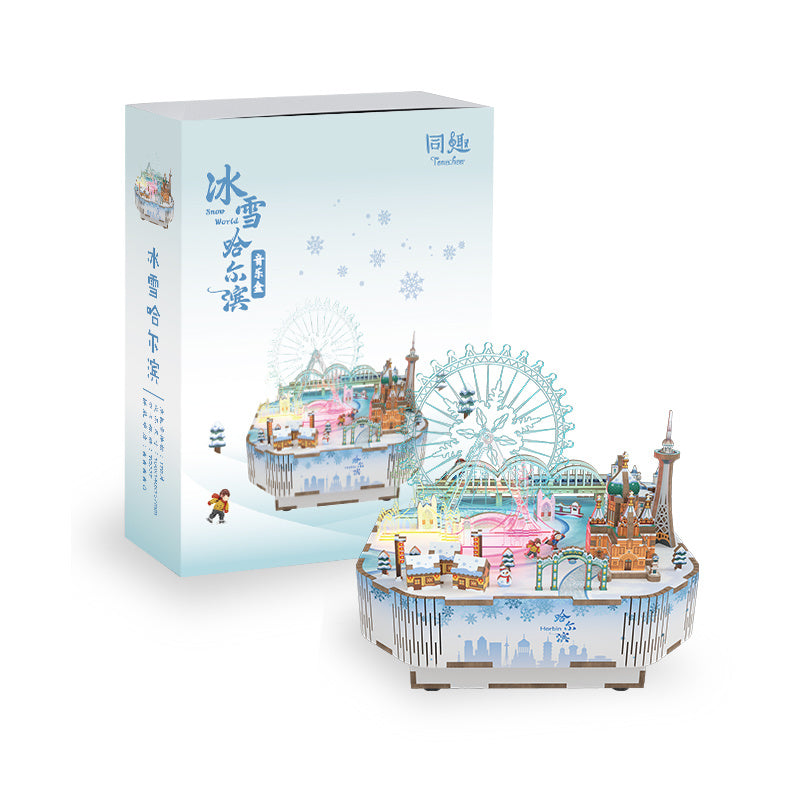 Tonecheer 3D Puzzle Music Box | Snow World