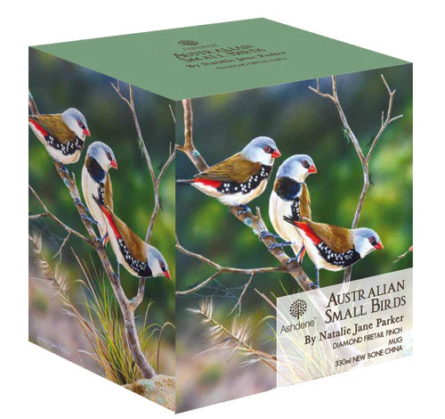 Ashdene Australian Small Birds Collection Mug | Diamond Firetail Finch