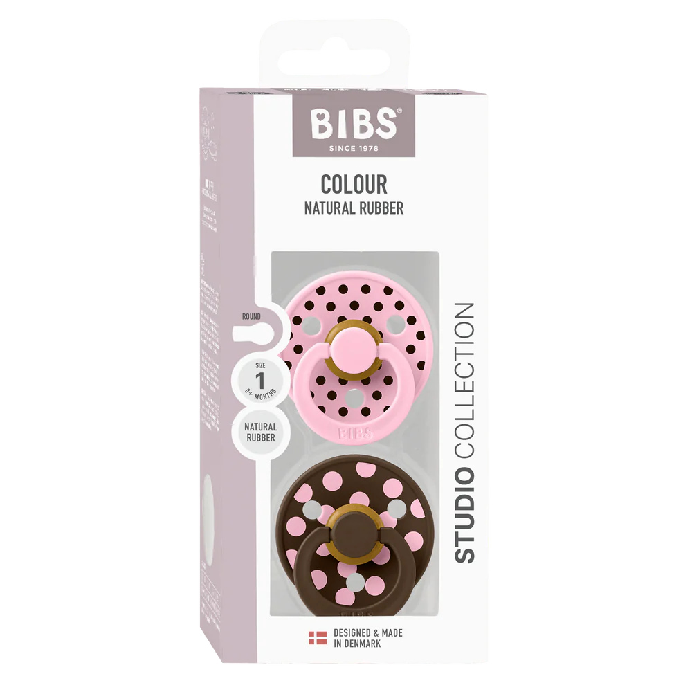 Bibs Dummy Studio Collection | Baby Pink/Mocha