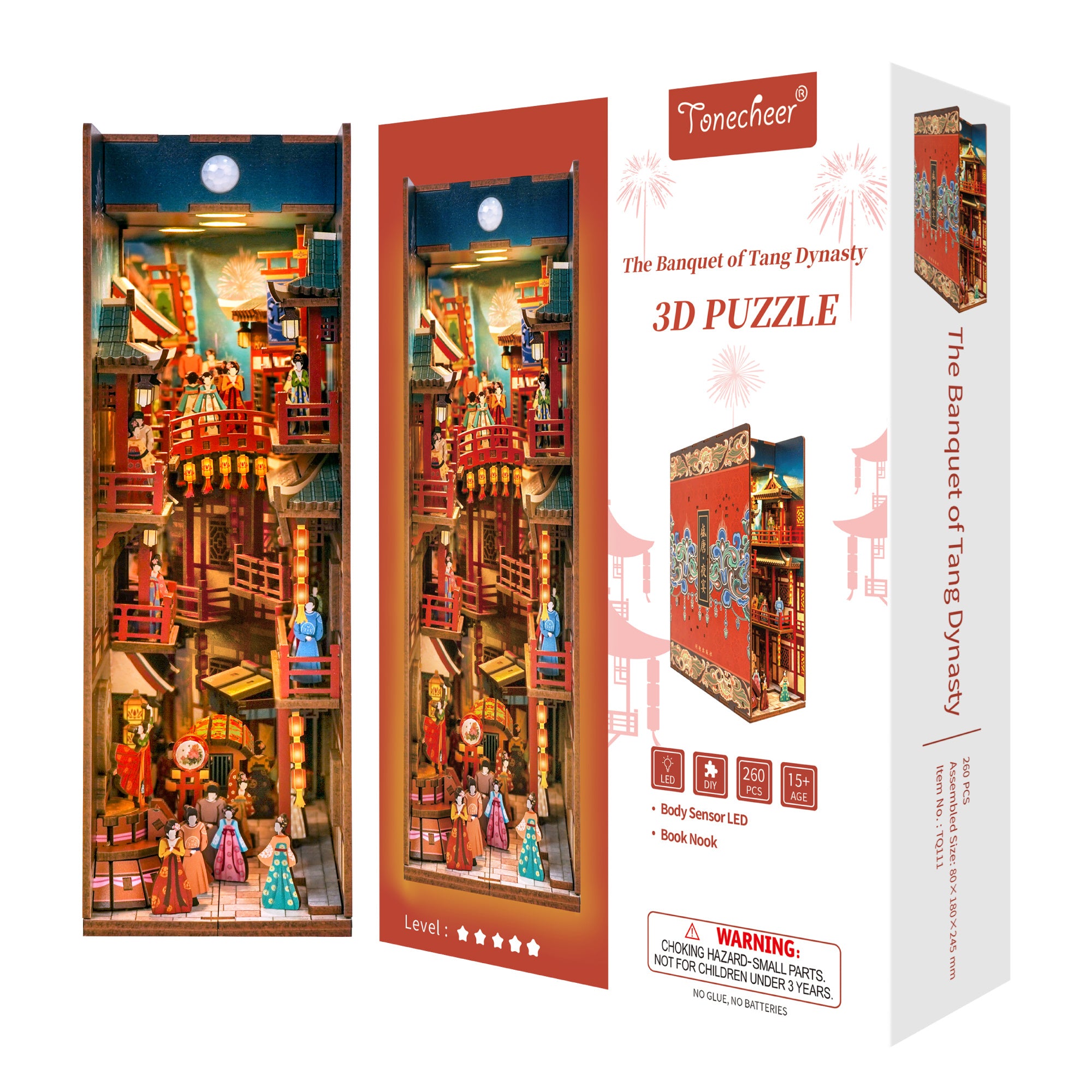 Tonecheer 3D Puzzle Book Nook | The Banquet of Tang Dynasty
