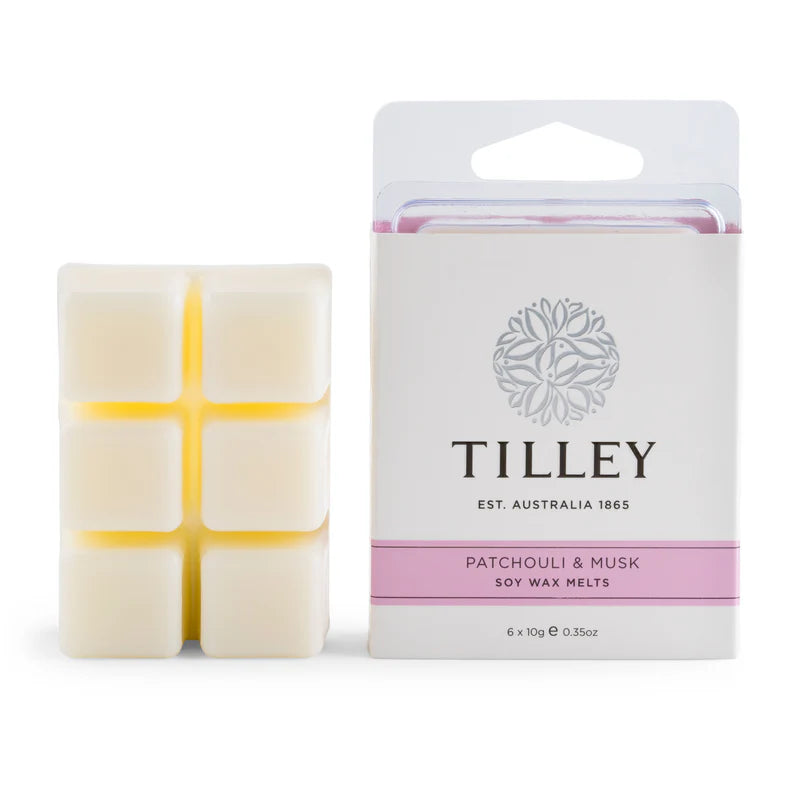 Tilley Square Soy Wax Melts | Patchouli & Musk