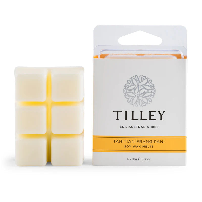 Tilley Square Soy Wax Melts | Tahitian Frangipani