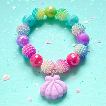 Beaded Bracelet | Clam Shell
