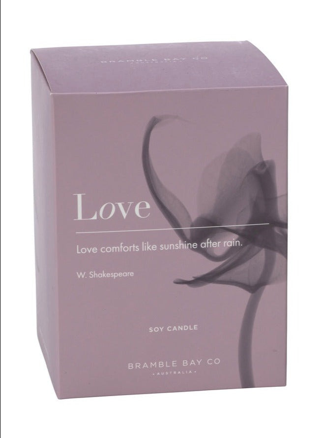 The Inspiration Collection Love Candle | Pink Peony