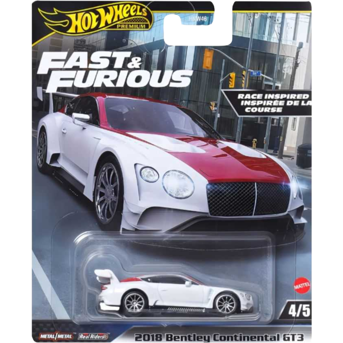 Hot Wheels Premium Fast & Furious Car | 2018 Bentley Continental GT3