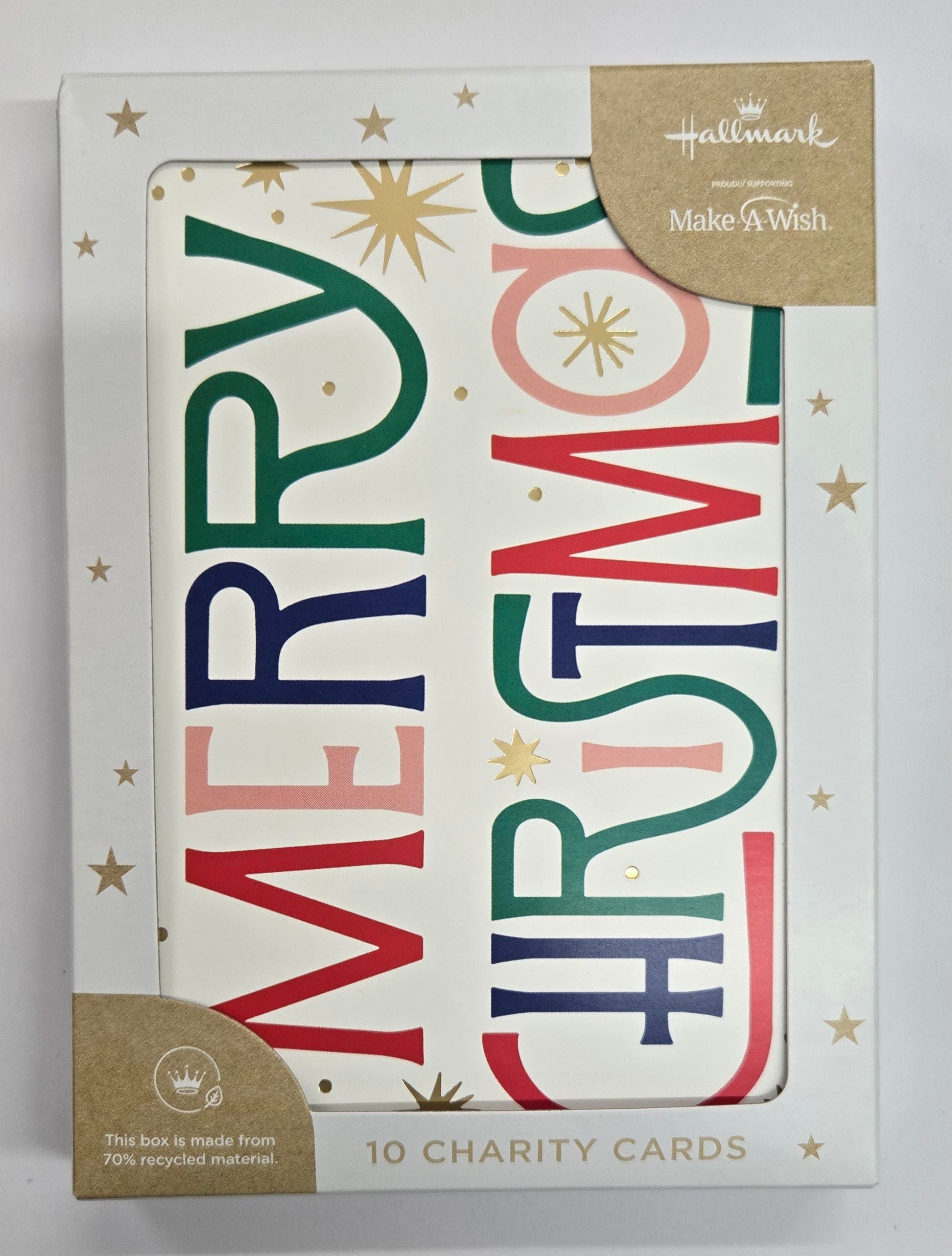 Hallmark 2025 Christmas Boxed Cards | Gold Stars