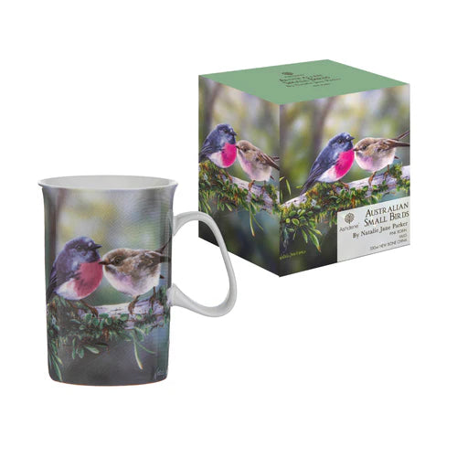 Ashdene Australian Small Birds Collection Mug | Pink Robin