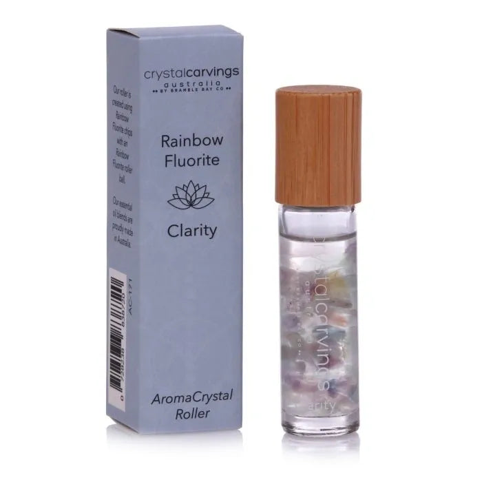 Aroma Crystal Roller Clarity | Rainbow Fluorite