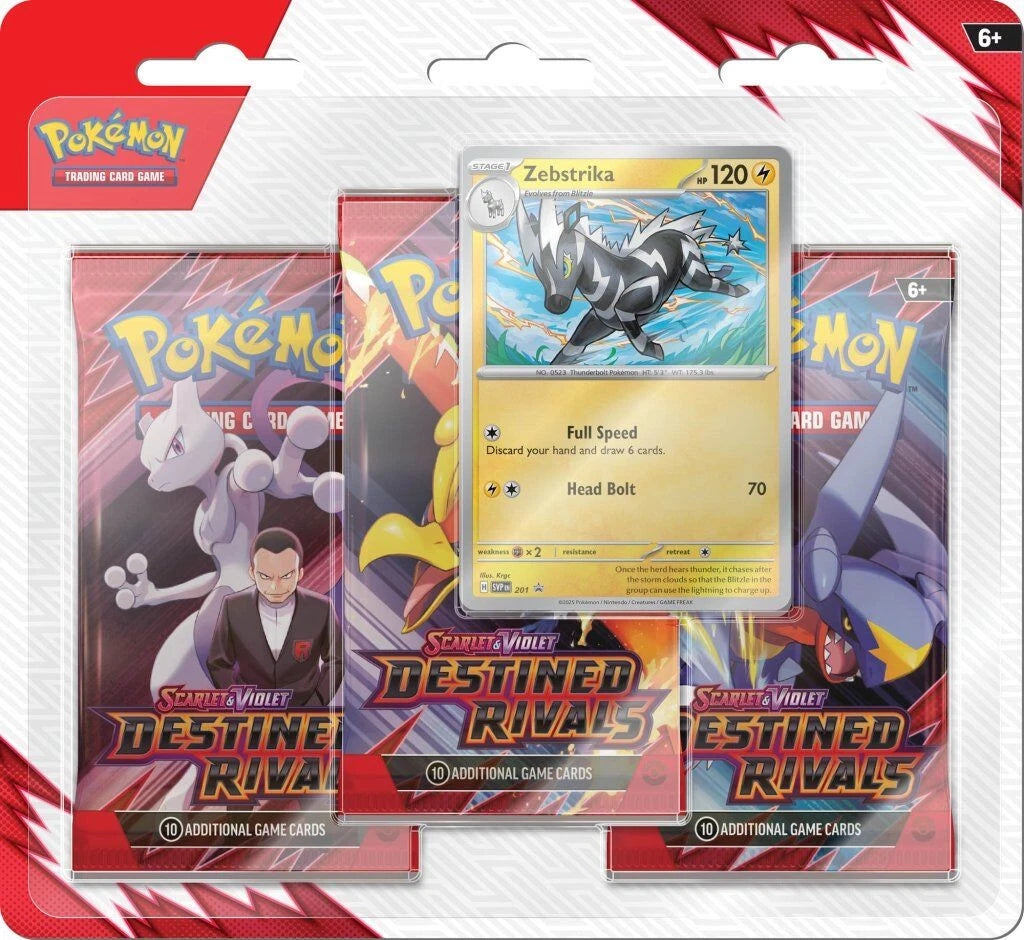 Pokemon Scarlet & Violet Destined Rivals Three Booster Blister