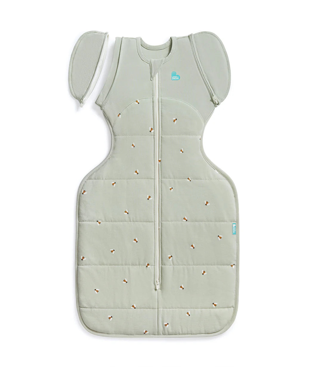 Love To Dream Transition Swaddle 2.5tog | Bees Olive Med
