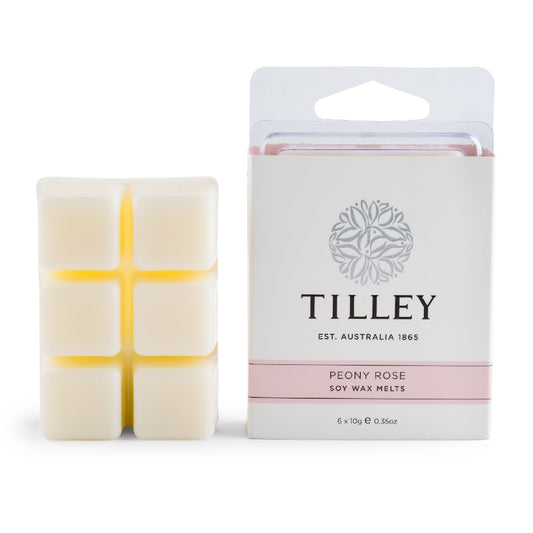Tilley Square Soy Wax Melts | Peony Rose