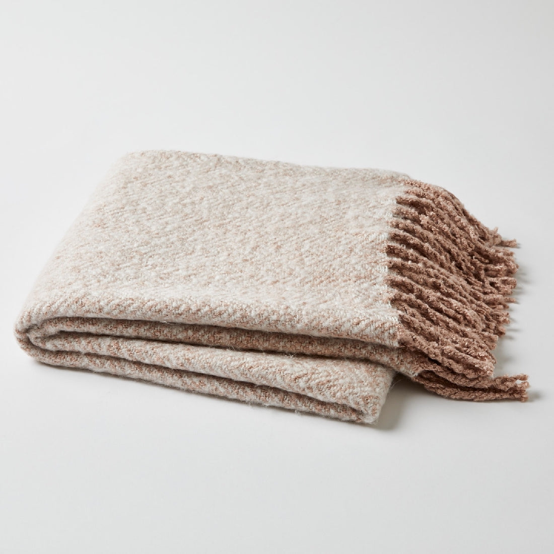 Throw Blanket | Pink Herringbone