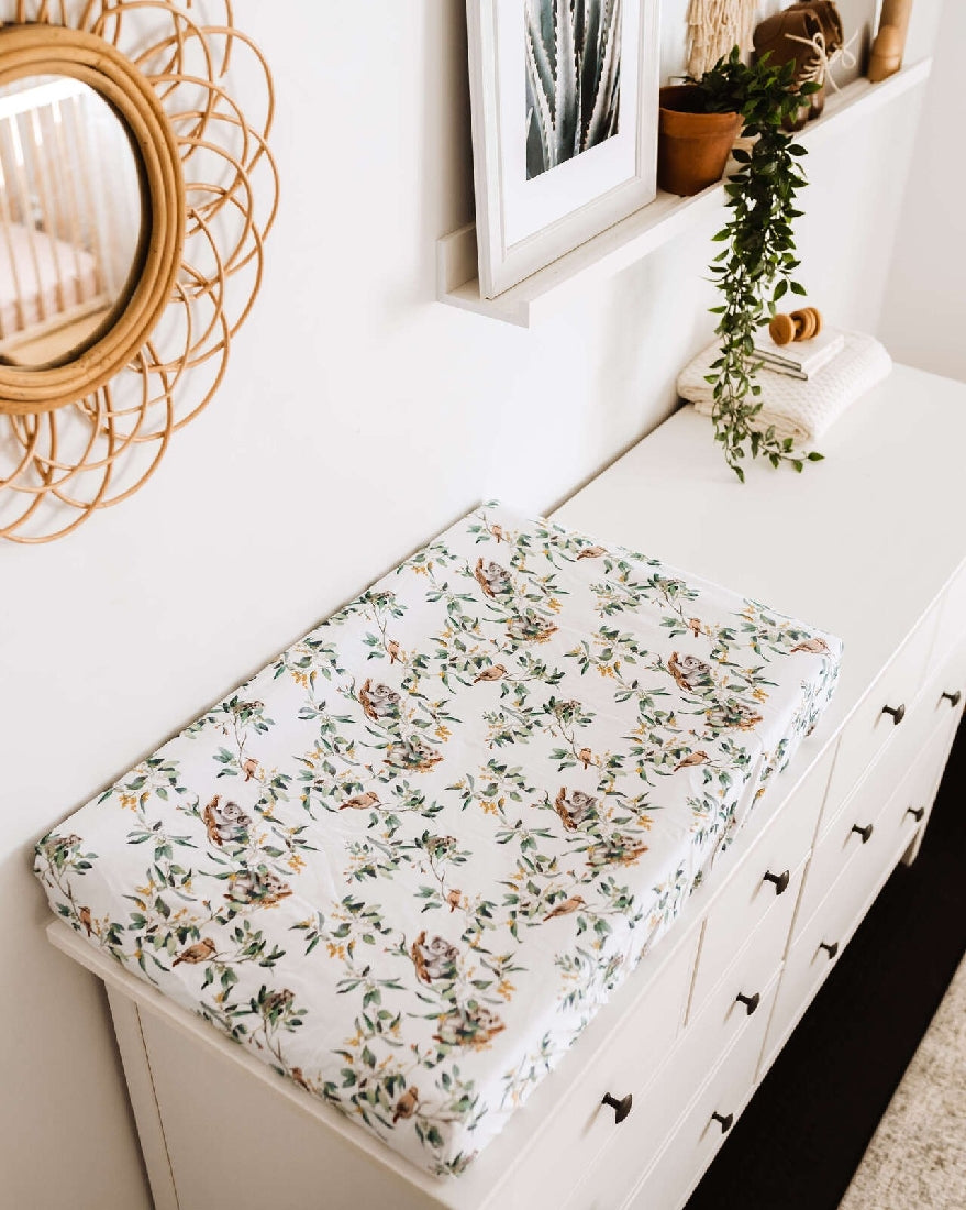 Baby Bassinet Sheet /Change Pad Cover | Snuggle Hunny Eucalypt