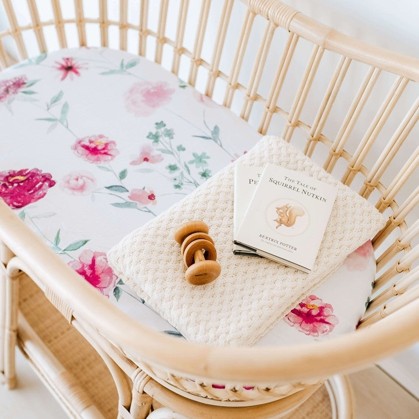 Lilac Skies | Snuggle Hunny Bassinet Sheet / Change Pad Cover