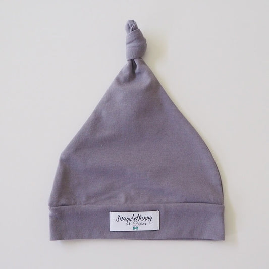 Baby Knotted Beanie | Snuggle Hunny Grey
