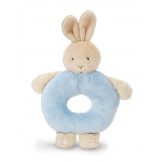 Bunnies By The Bay | Bunny Ring Rattle Blue