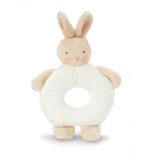 Bunnies By The Bay | Bunny Ring Rattle White