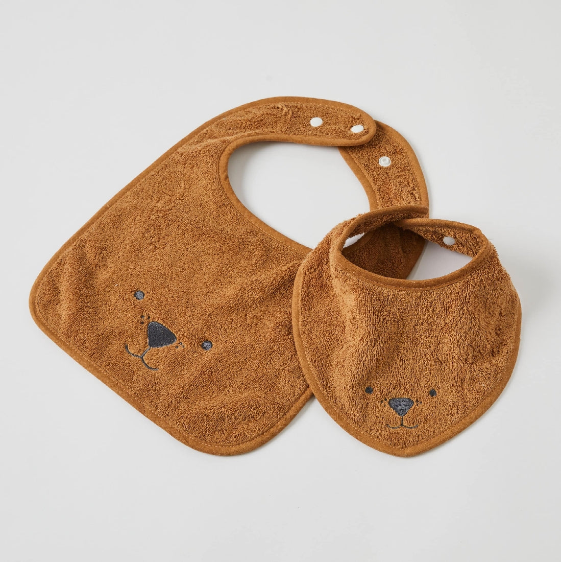 Jiggle & Giggle | Terry Towelling Animal Faces Bibs Set