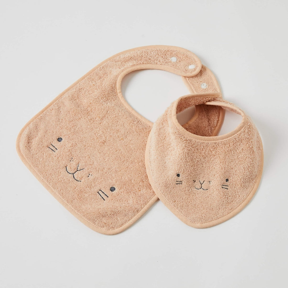 Jiggle & Giggle | Terry Towelling Animal Faces Bibs Set