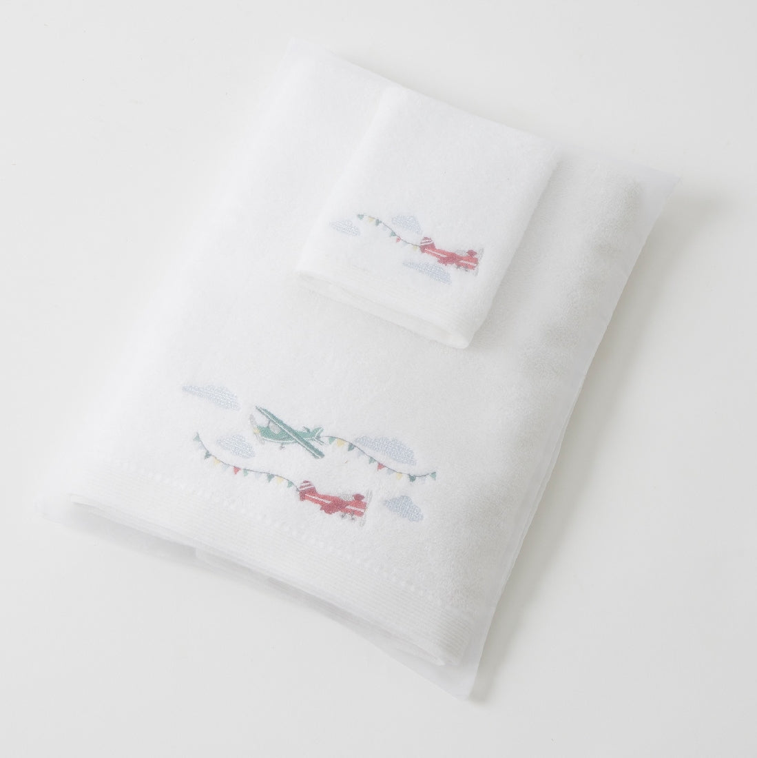Jiggle & Giggle | Flying High Bath Towel & Face Washer Set