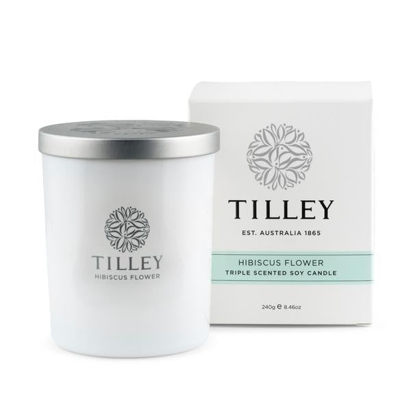 Tilley Triple Scented Soy Candle | Hibiscus Flower