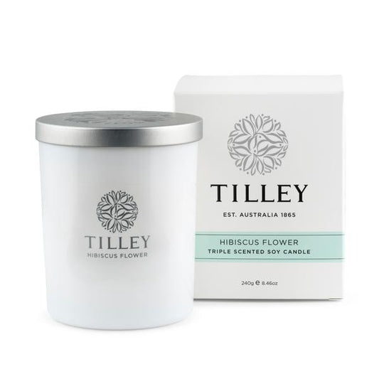 Tilley Triple Scented Soy Candle | Hibiscus Flower