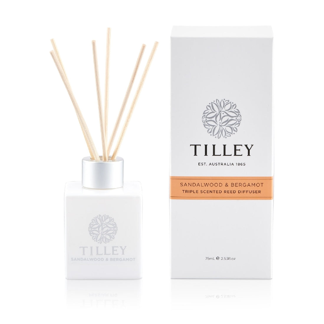 Tilley Aromatic Reed Diffuser 75ml | Sandlewood & Bergamot