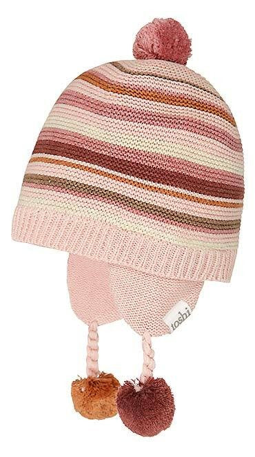 Toshi Organic Beanie | Earmuff Fantasy Berry