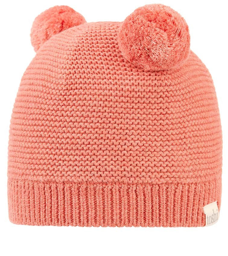 Toshi Organic Beanie | Snowy Coral