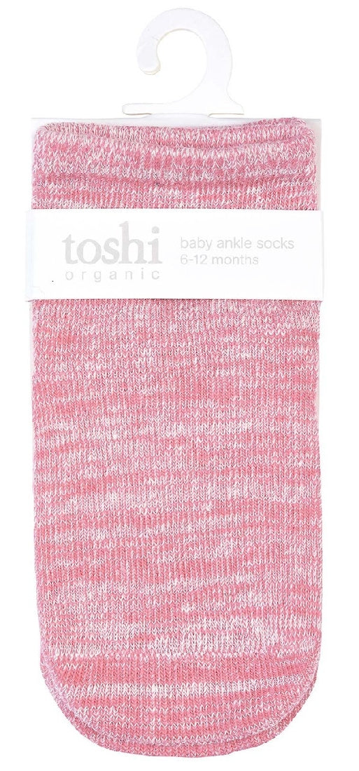 Toshi Organic Socks | Ankle Marle Blossom