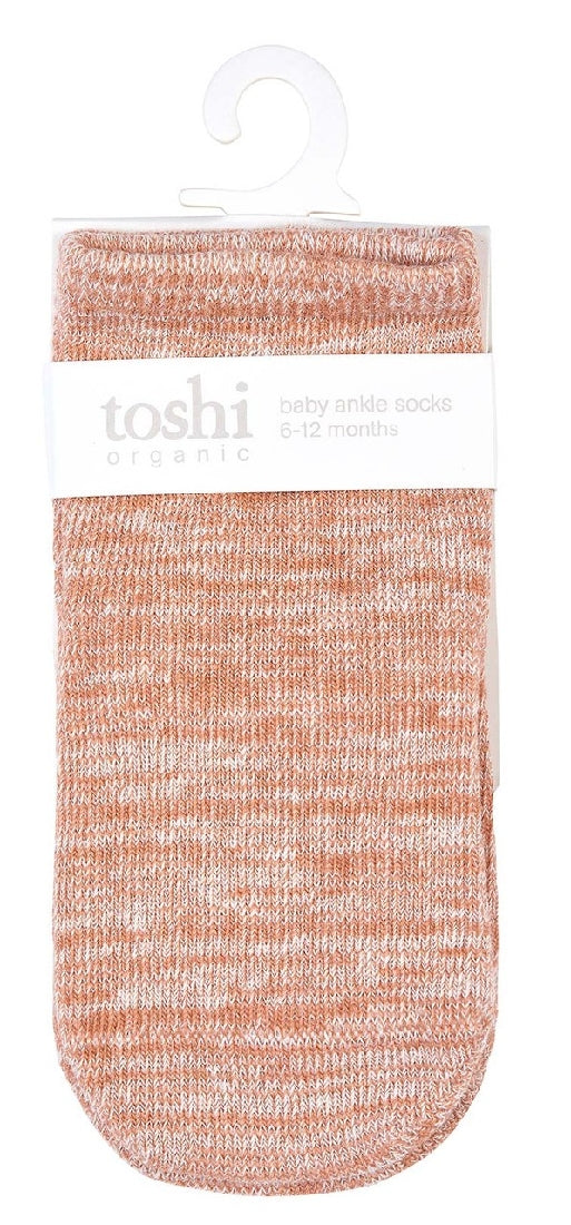 Toshi Organic Socks | Ankle Marle Feather