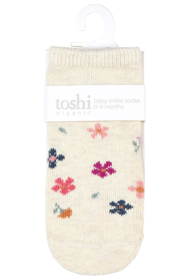 Toshi Organic Socks | Ankle Wild Flowers