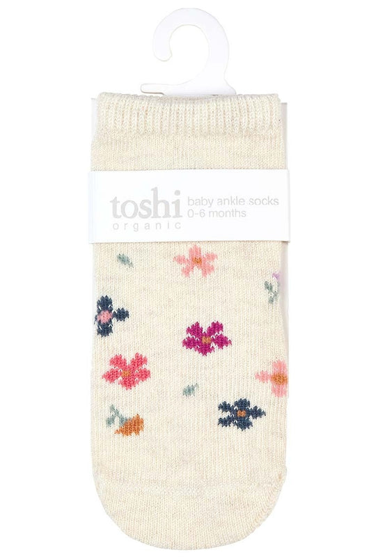 Toshi Organic Socks | Ankle Wild Flowers
